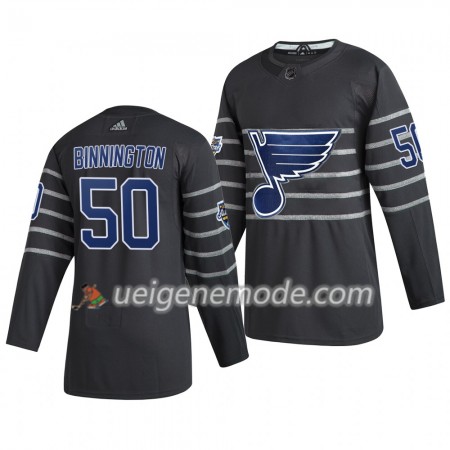 Herren St. Louis Blues Trikot Jordan Binnington 50 Grau Adidas 2020 NHL All-Star Authentic